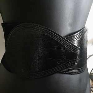 Oversized Faux Leather Belt